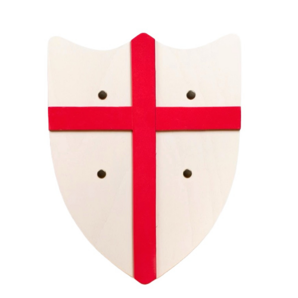 Kalid Medieval Shield · Large White Saint George Cross