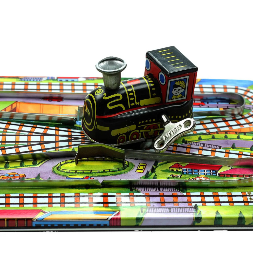 Retro Train Set Wind Up Toy