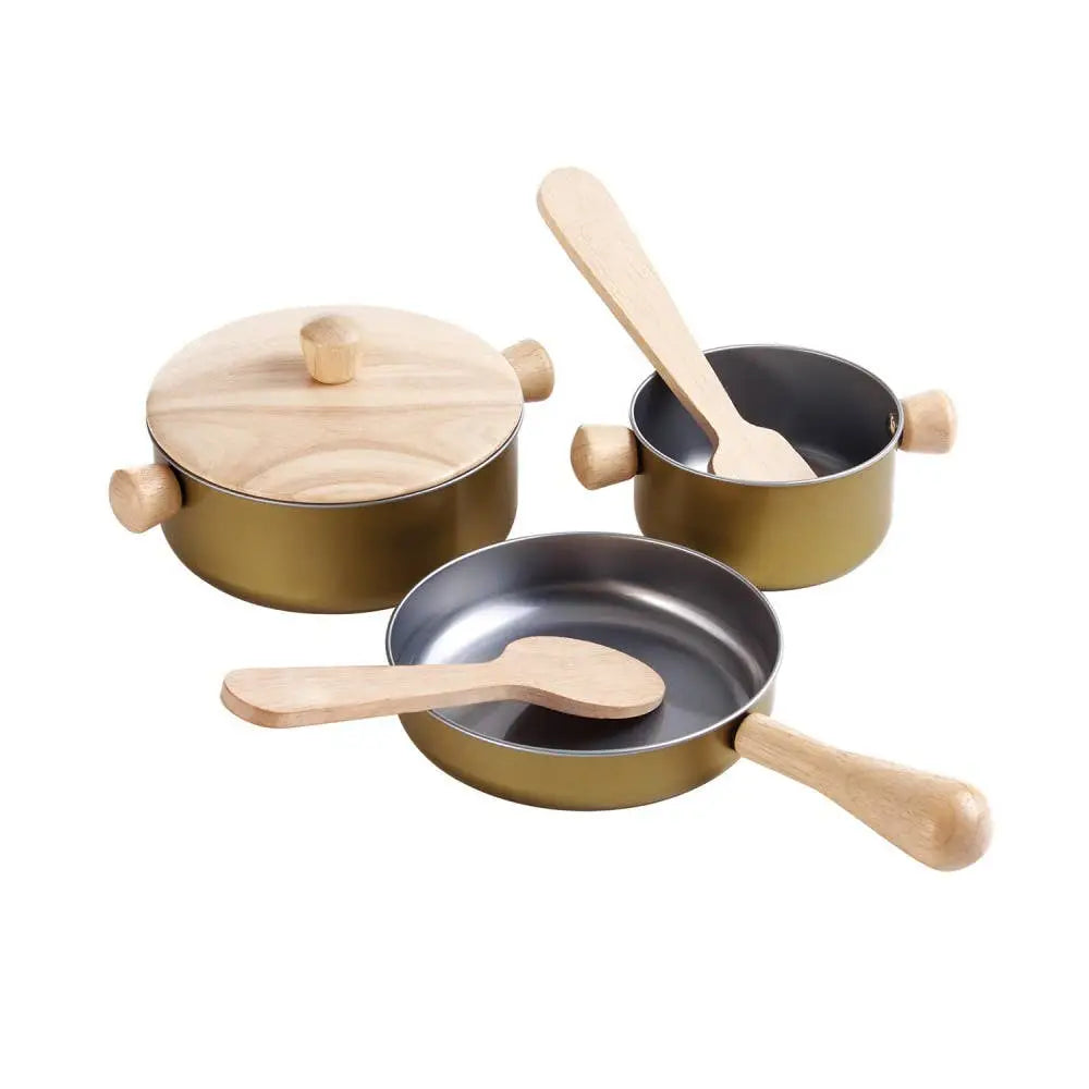 Plan Toys Wooden Pots and Pan Set