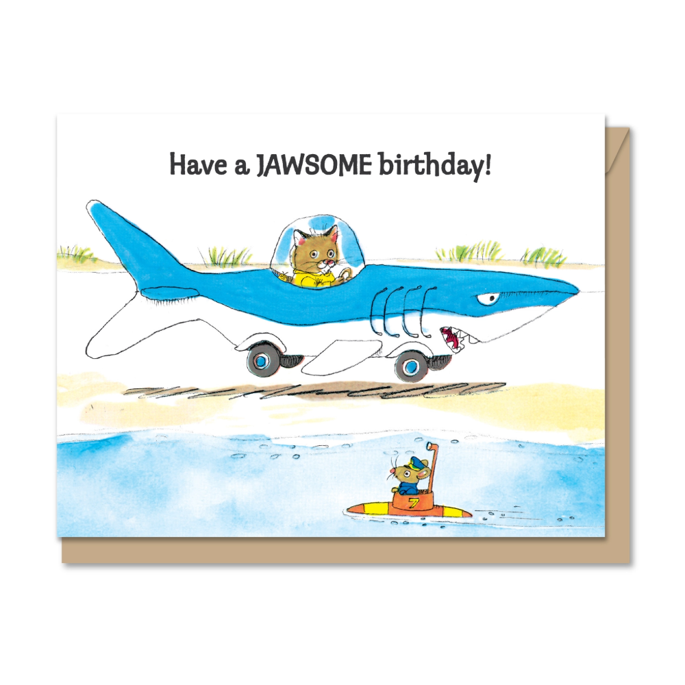 Maginating Richard Scarry Have a Jawsome Birthday! Birthday Card