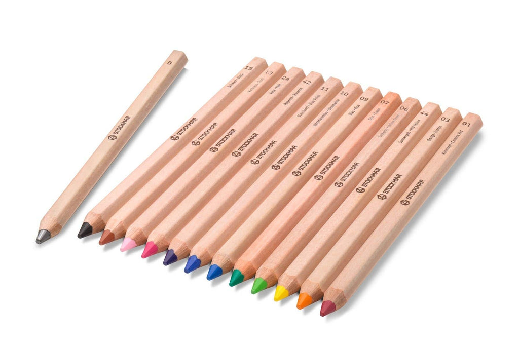 Stockmar Hexagonal Colored Pencil Set · 12+1