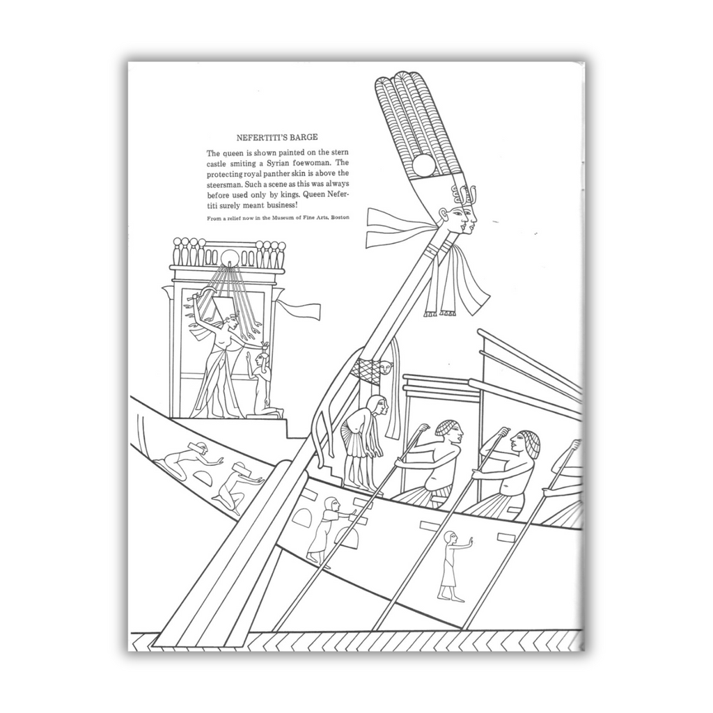 A Coloring Book of Queen Nefertiti · Vintage Edition