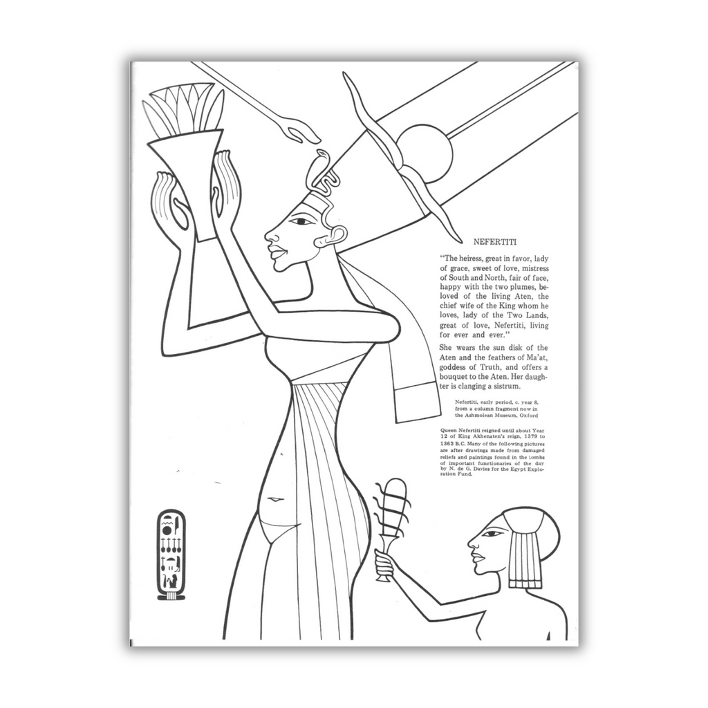 A Coloring Book of Queen Nefertiti · Vintage Edition