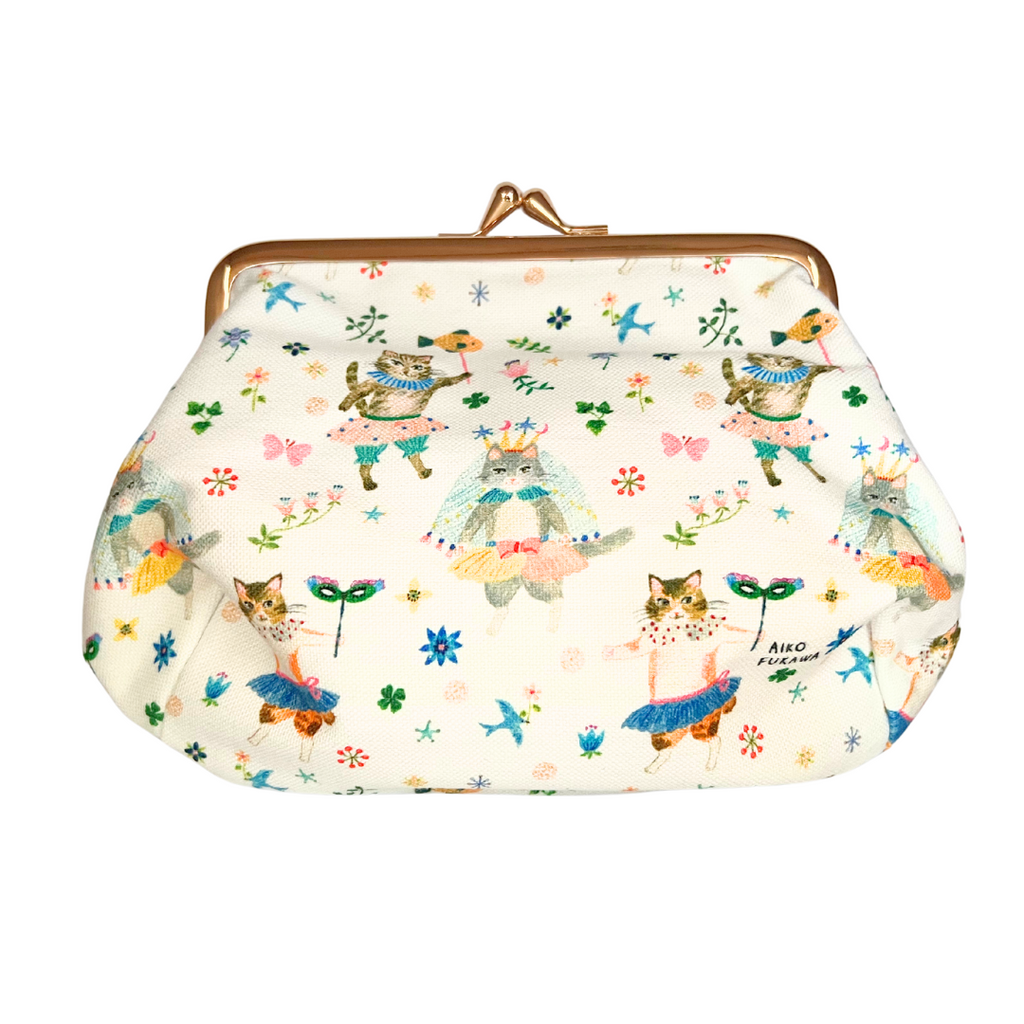 Aiko Fukawa Large Coin Purse · Ballerina Cats