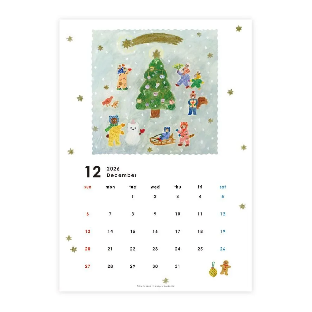 Aiko Fukawa 2026 Calendar
