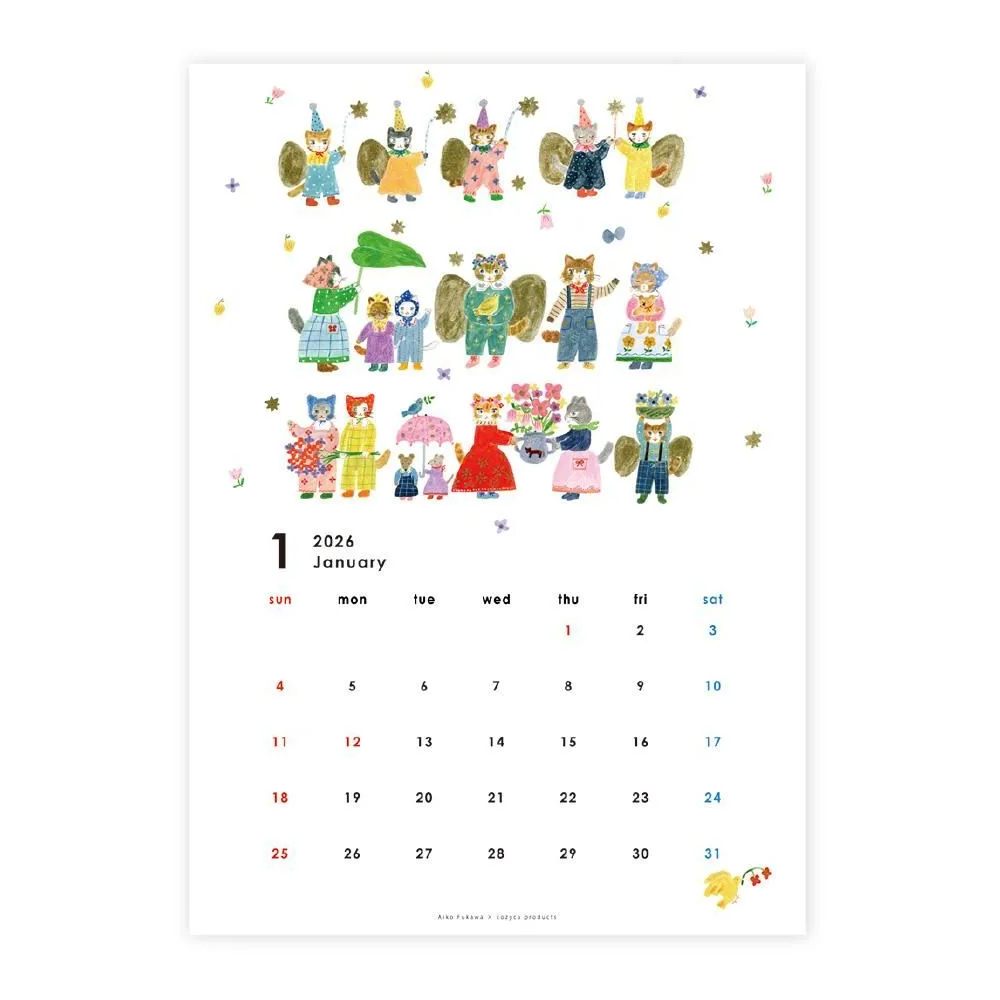 Aiko Fukawa 2026 Calendar