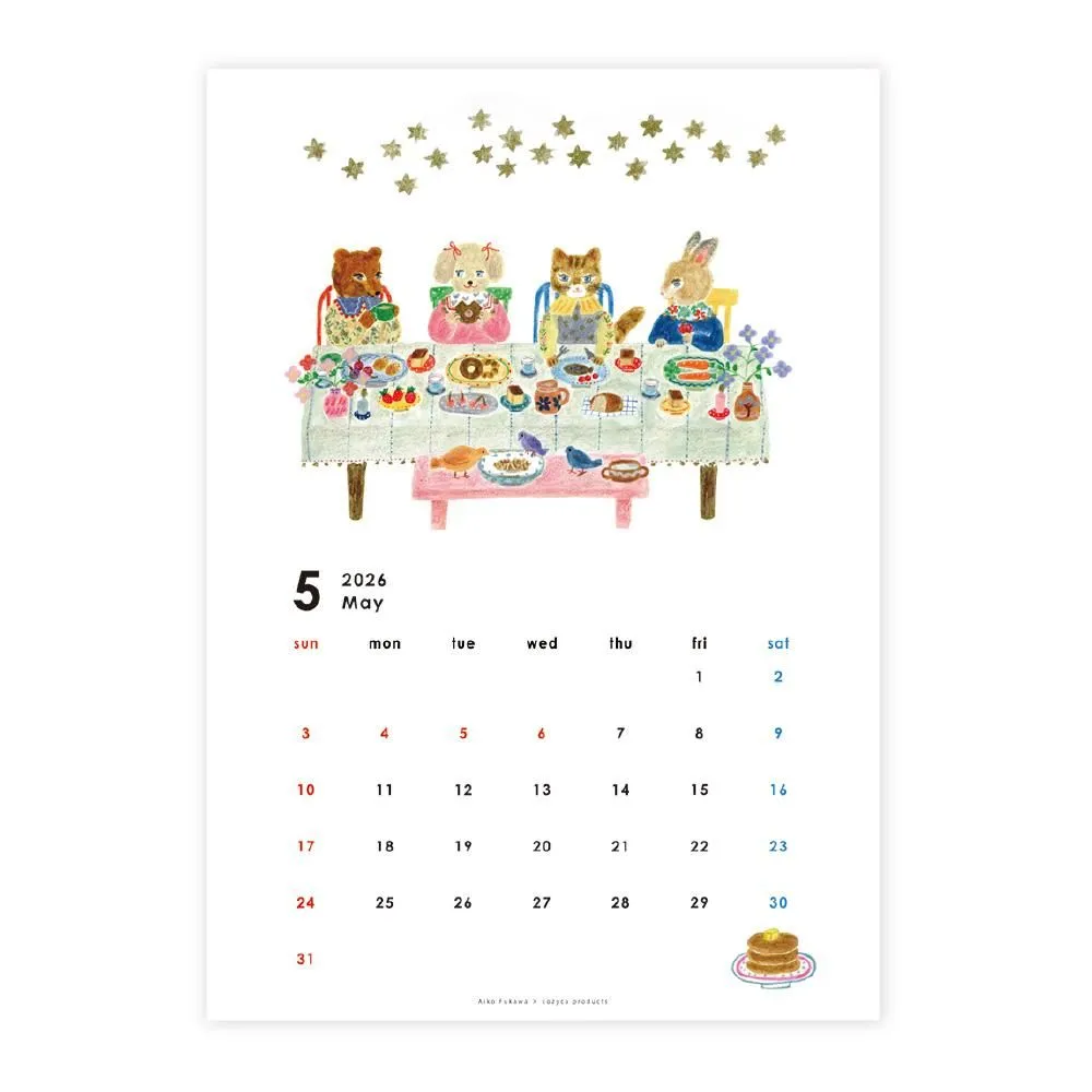 Aiko Fukawa 2026 Calendar