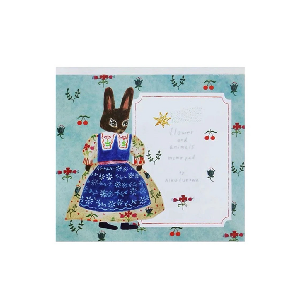 Aiko Fukawa Block Memo Pad · Celebratory Rabbit