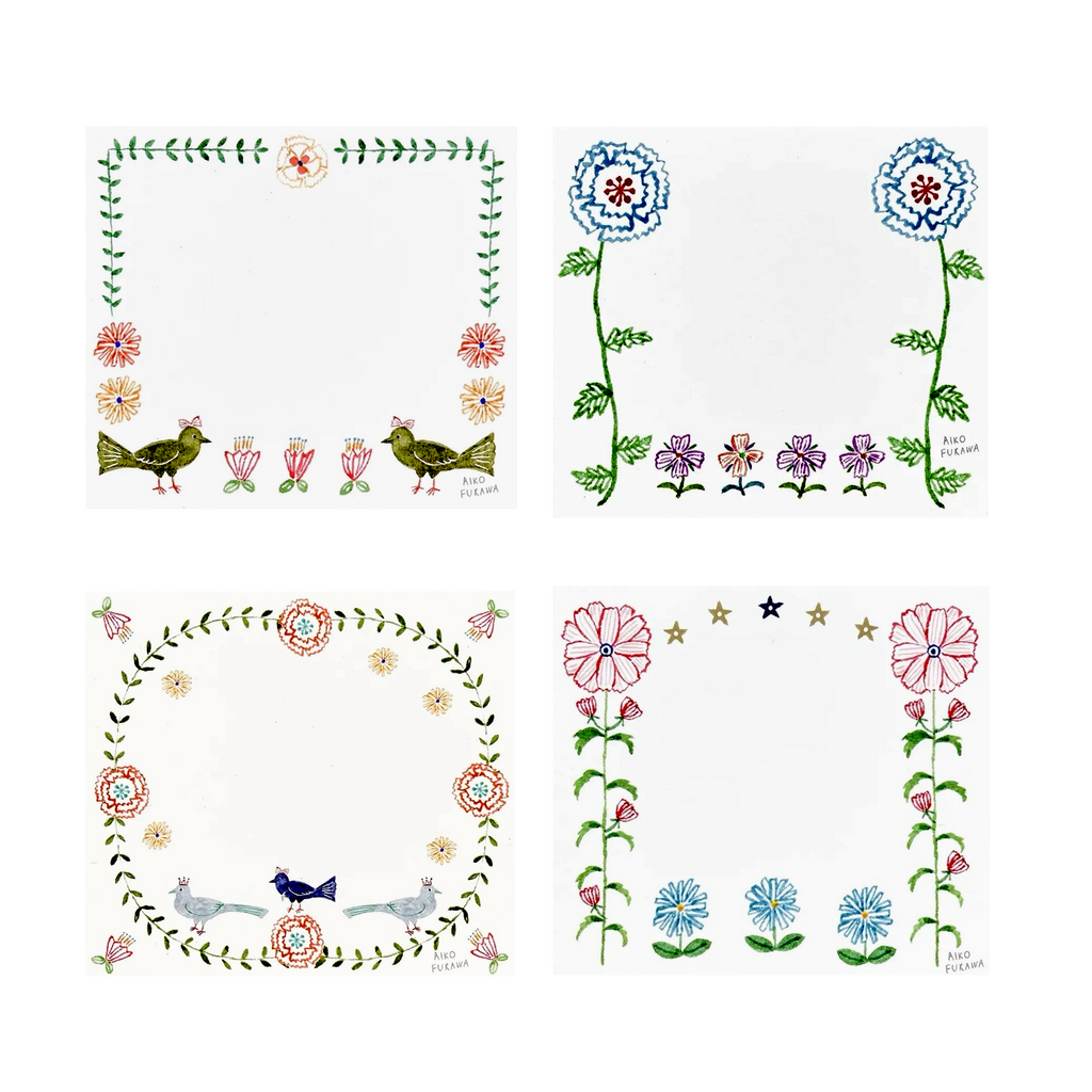 Aiko Fukawa Block Memo Pad · Flower Gate