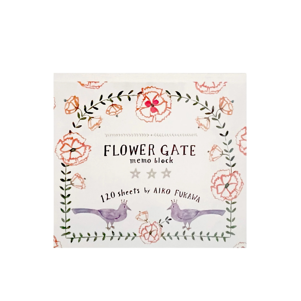 Aiko Fukawa Block Memo Pad · Flower Gate