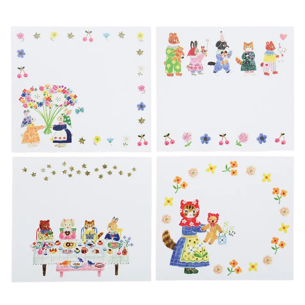 Aiko Fukawa Block Memo Pad · Little Fluffy Friends