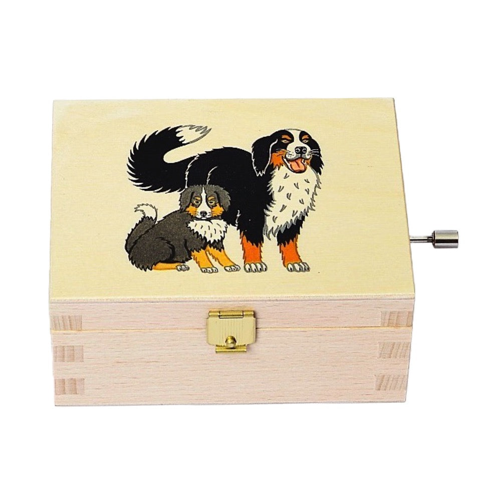 Atelier Fischer Musical Jewelry Box · Bernese Mountain Dogs