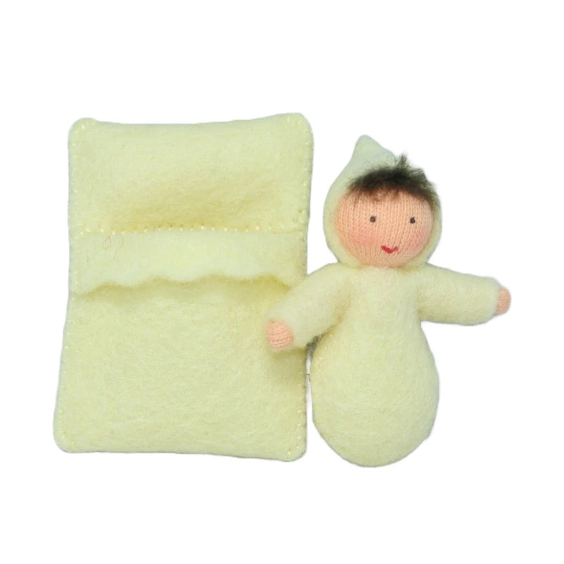 Baby with Yellow Swaddle · Fair