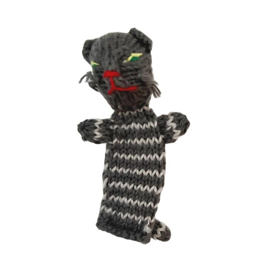 Finger Puppet · Dark Grey Cat