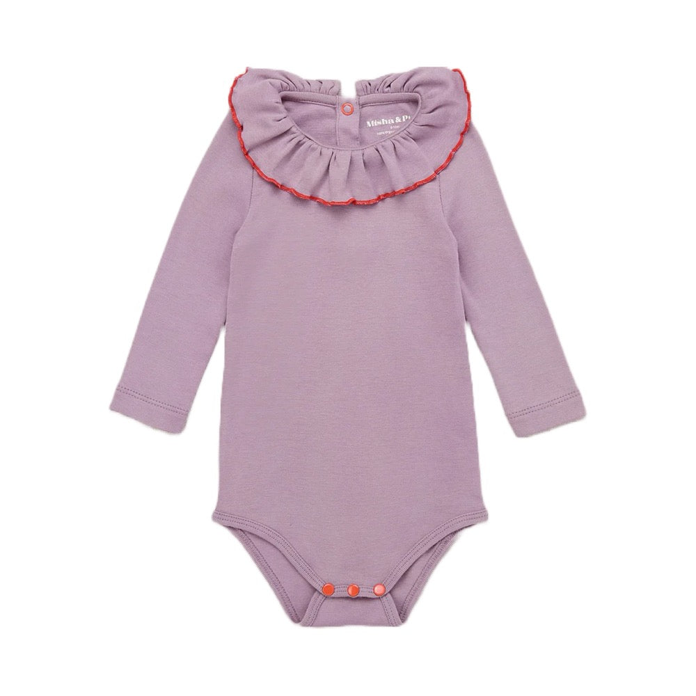 Misha and Puff Baby Paloma Onesie · Periwinkle