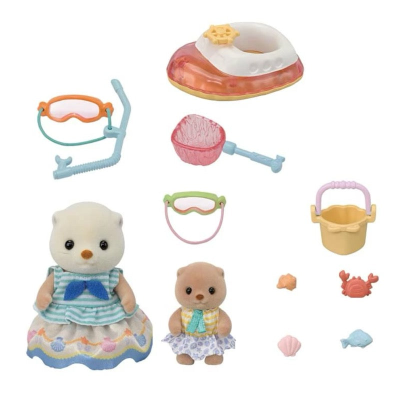 Sylvanian Families · Sea Otter Siblings Beach Set