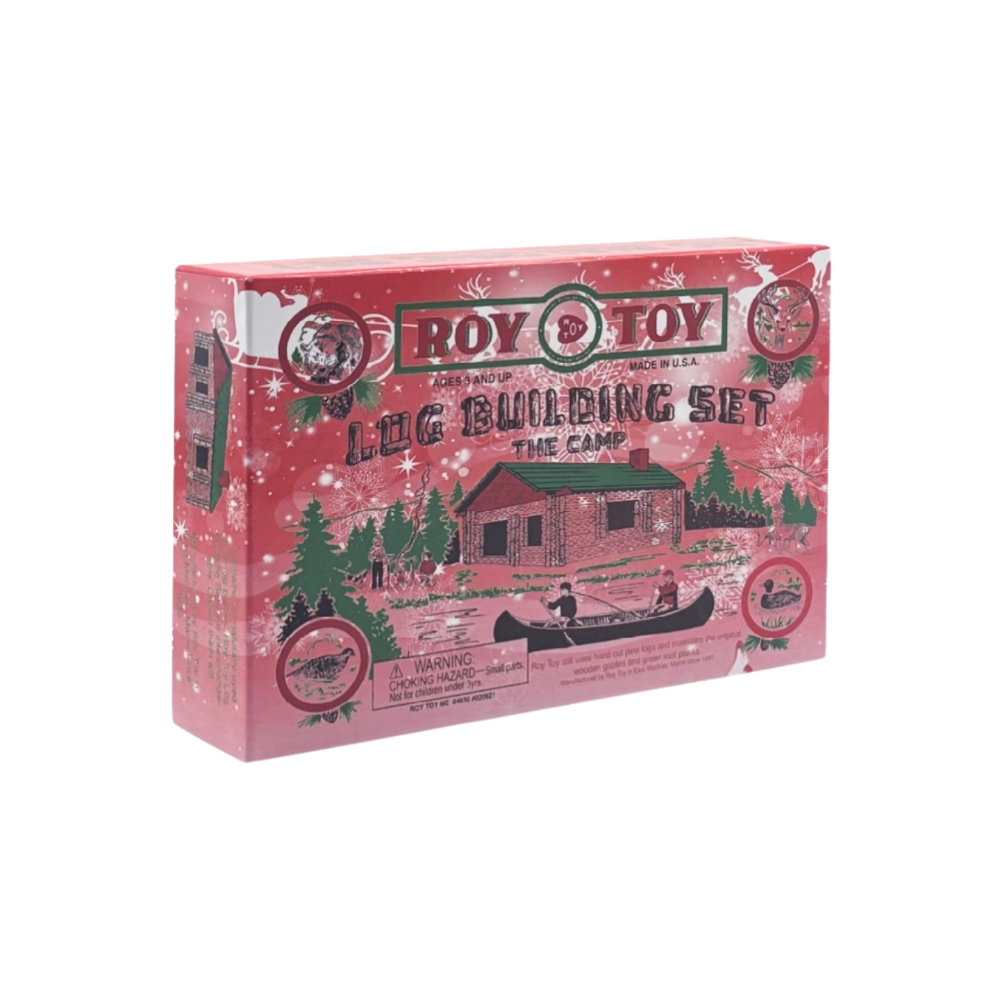 Christmas Log Building Set · 1930's Original Camp