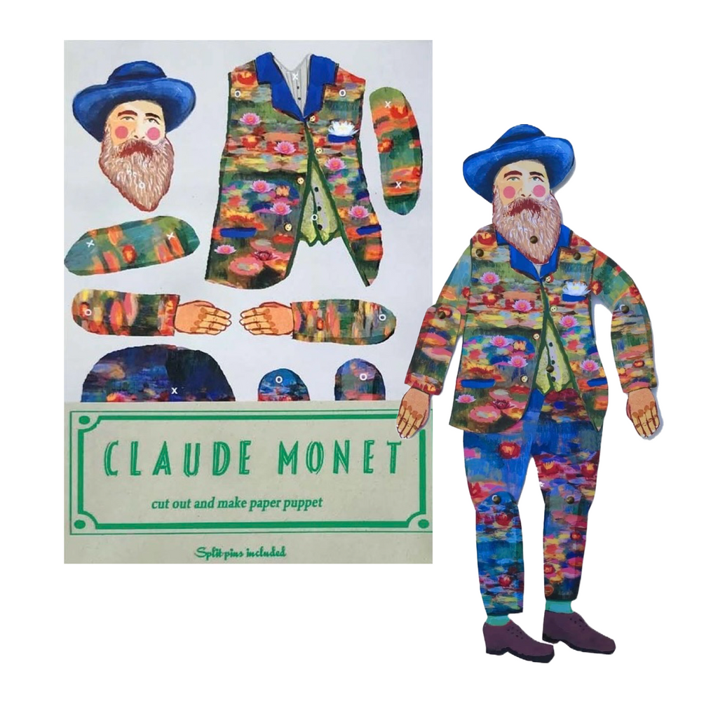 Claude Monet Cut and Create Paper Puppet