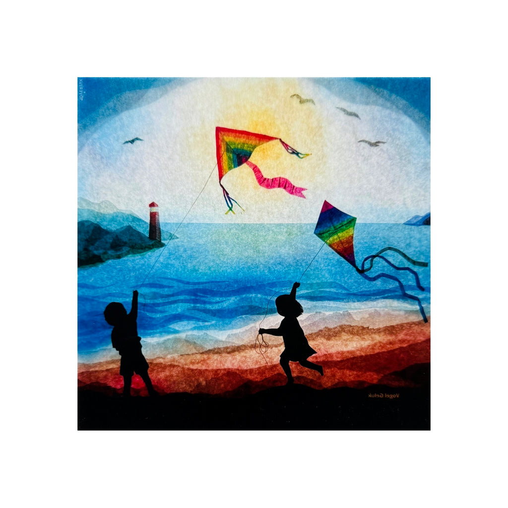 Toverlux Silhouette Insert · Vogel Geluk Kite Scene