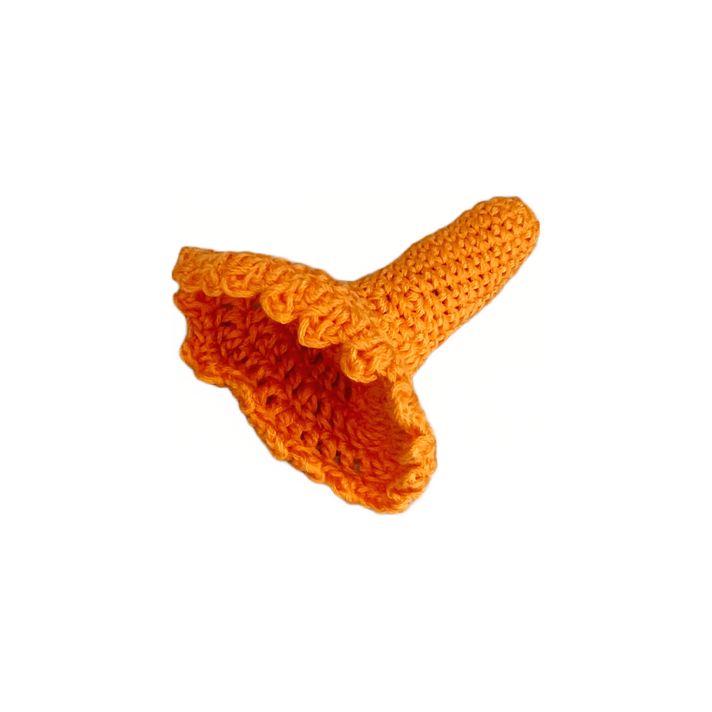 Crocheted Chanterelle Mushroom