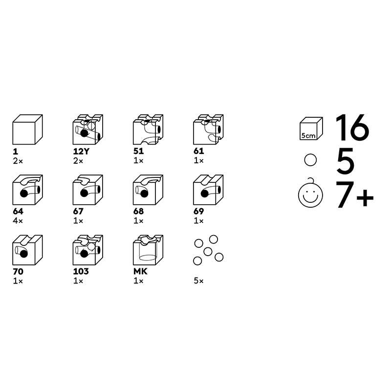 Cuboro Marble Run · Tunnel Extra Set