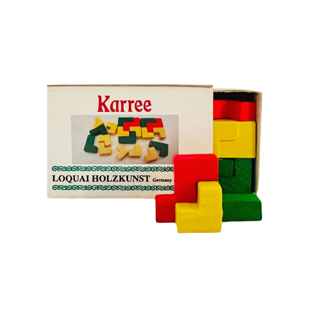 Loquai Holzkunst Mini Matchbox · Karree Block Game