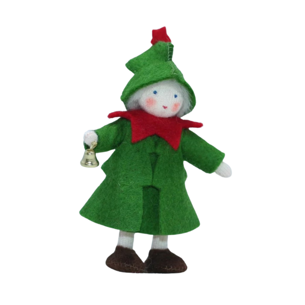 Christmas Tree Fairy w/Bell · White