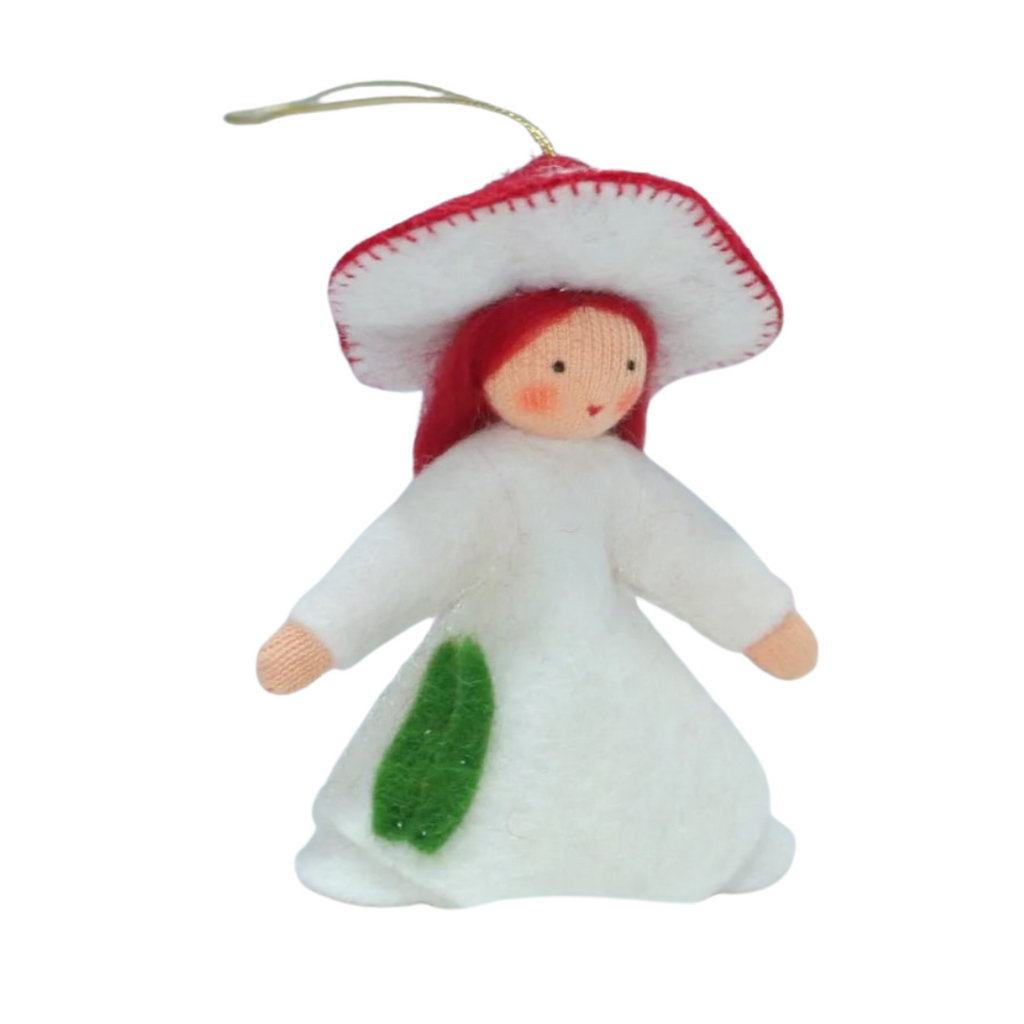 Red Mushroom Fairy Ornament · Fair