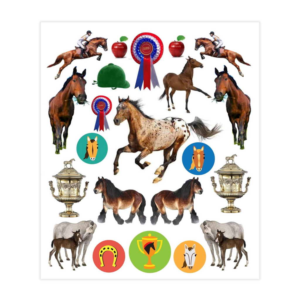 Eyelike Stickers: 400 Reusable Horse Stickers