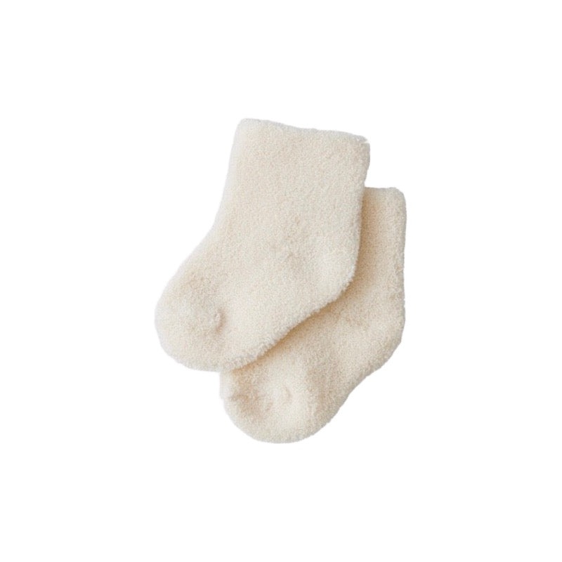 Fog Linen Natural Pile Baby Socks