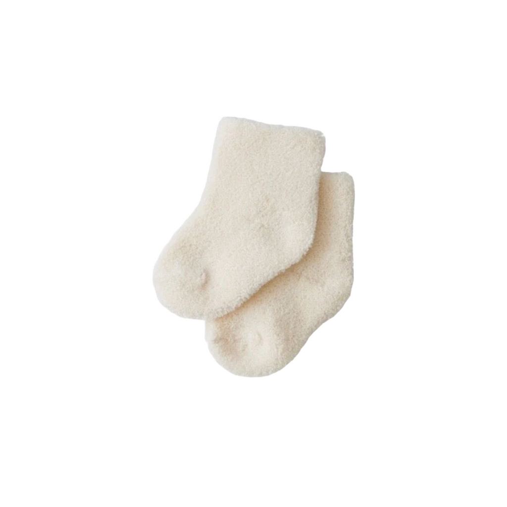 Fog Linen Natural Pile Baby Socks