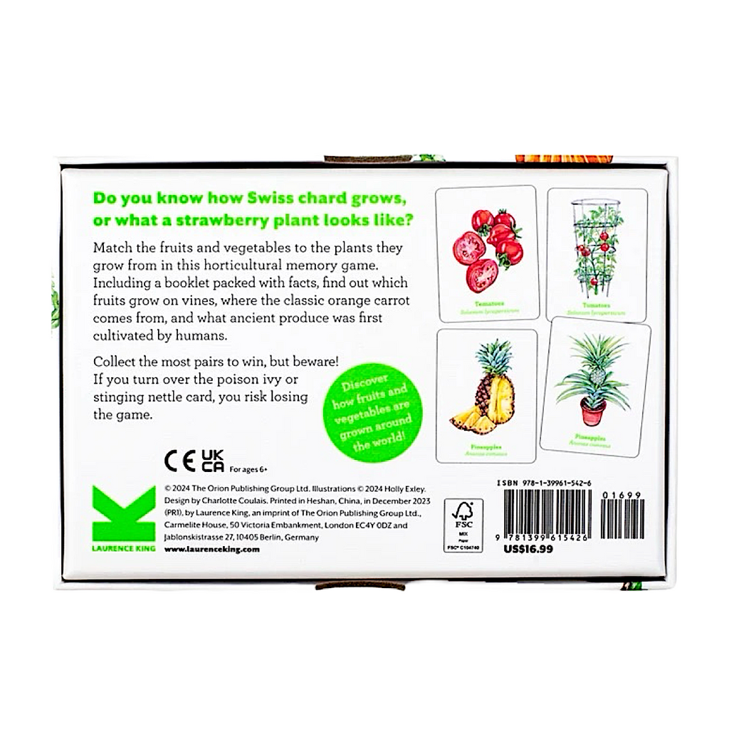 Gardener's Match A Fruit and Vegetable Memory Game