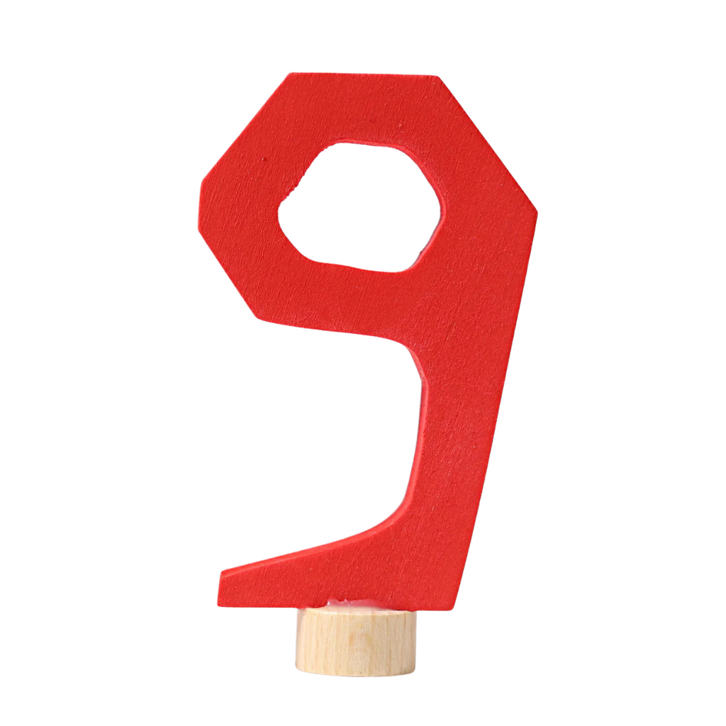 Grimm's Number 9 Figurine · Red