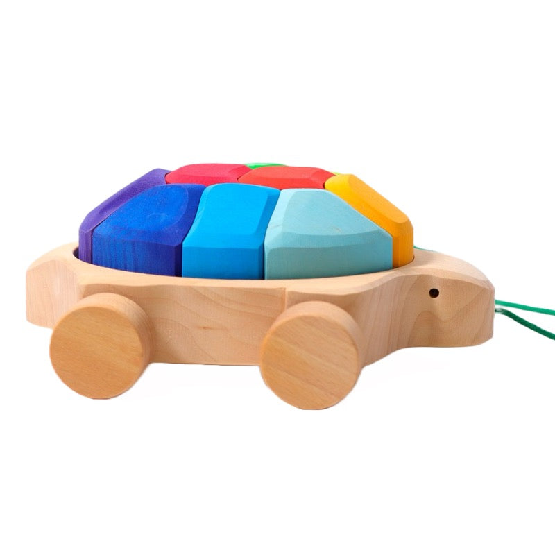 Grimm's Rainbow Pull Turtle