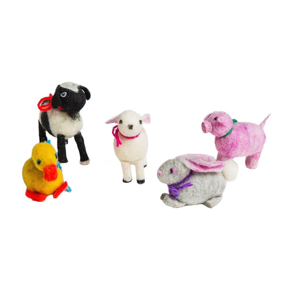 Harrisville Designs Felted Farm Animal Set