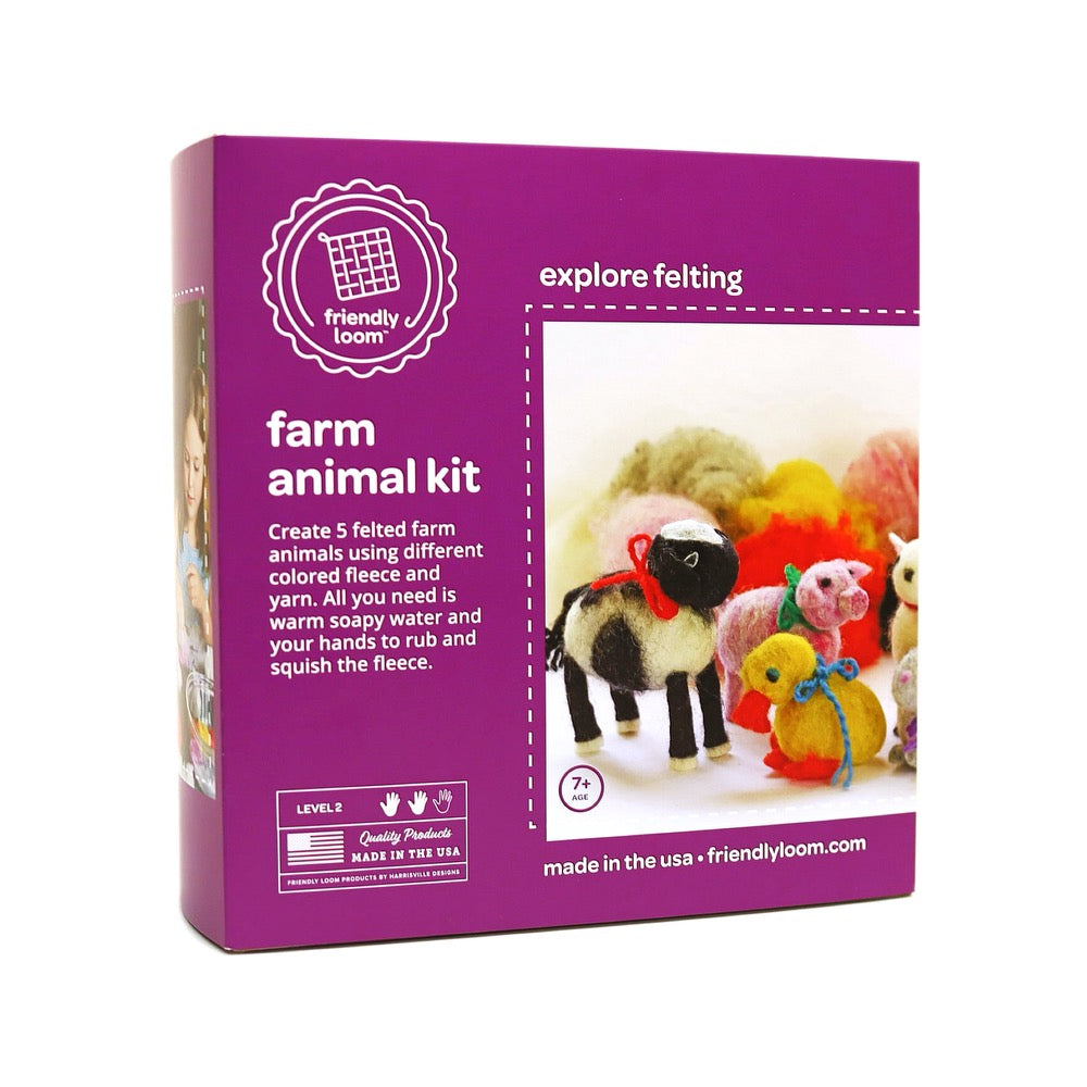 Harrisville Designs Felted Farm Animal Set