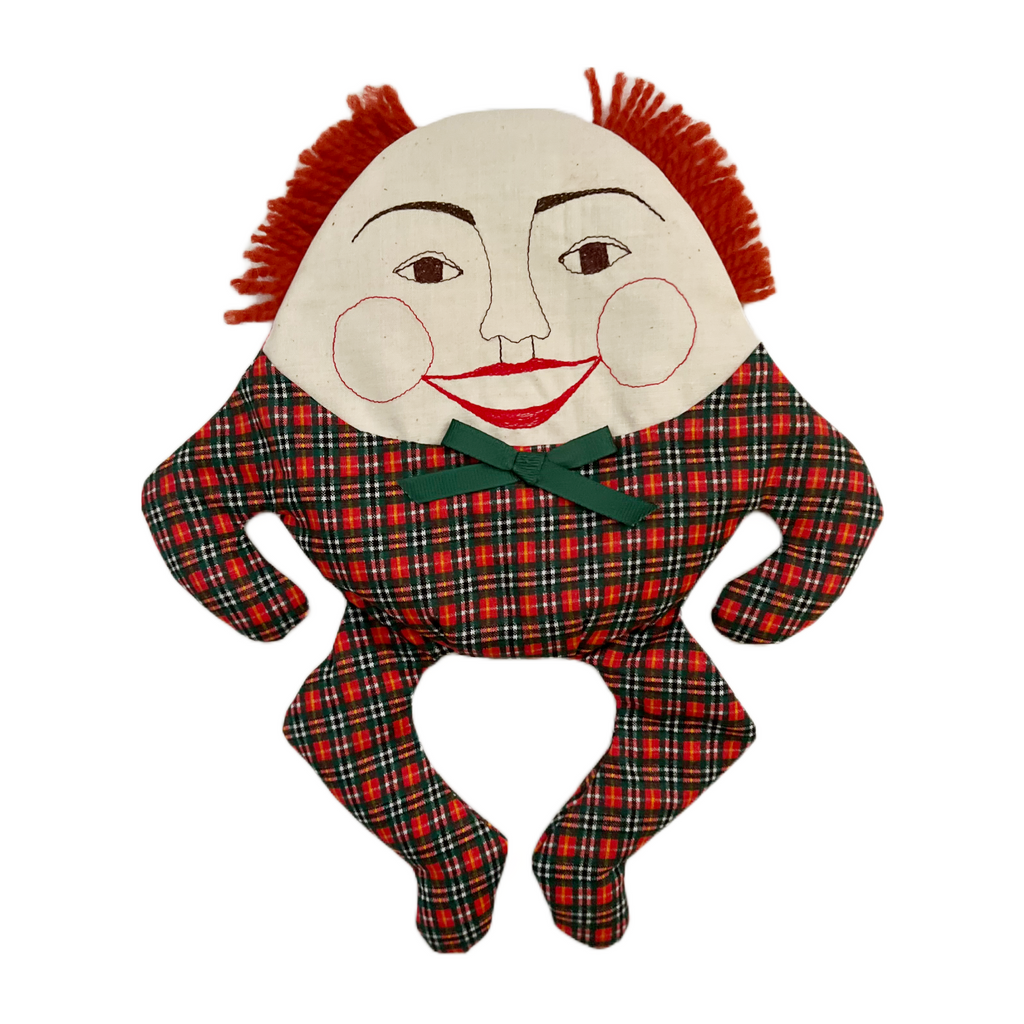 Humpty Dumpty Bean Bag Doll · Holiday Plaid