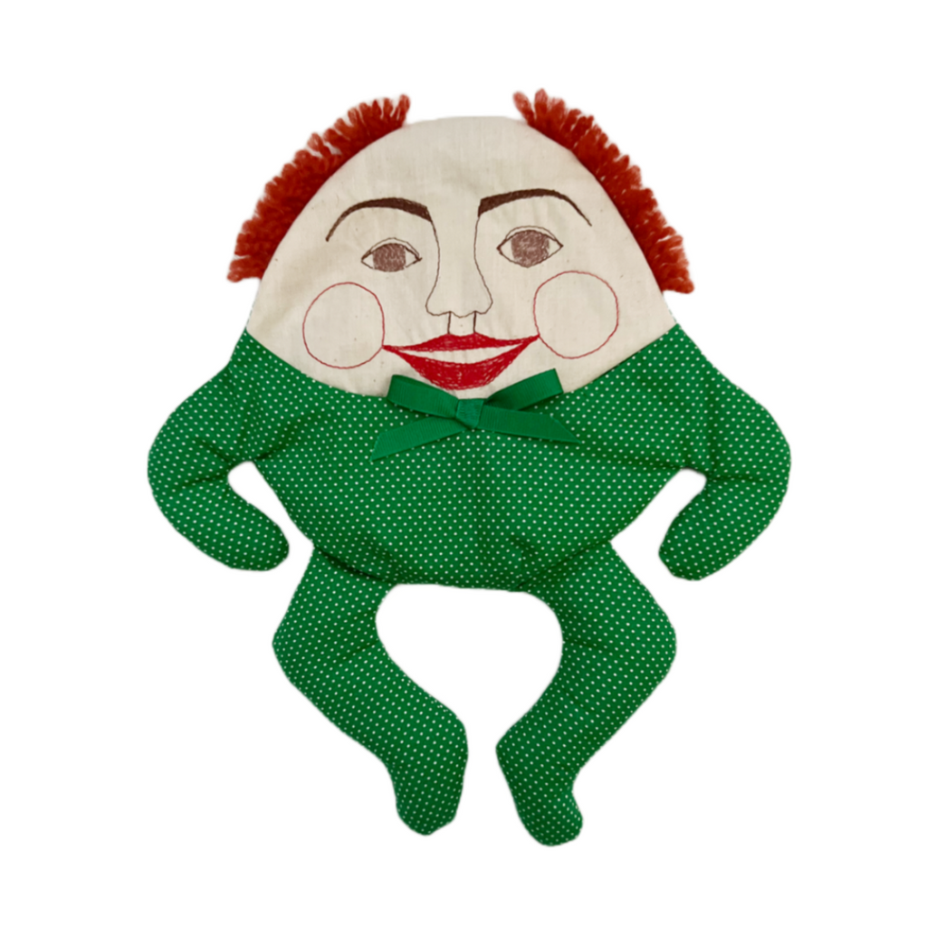 Humpty Dumpty Bean Bag Doll · Red Hair Green Polka Dot