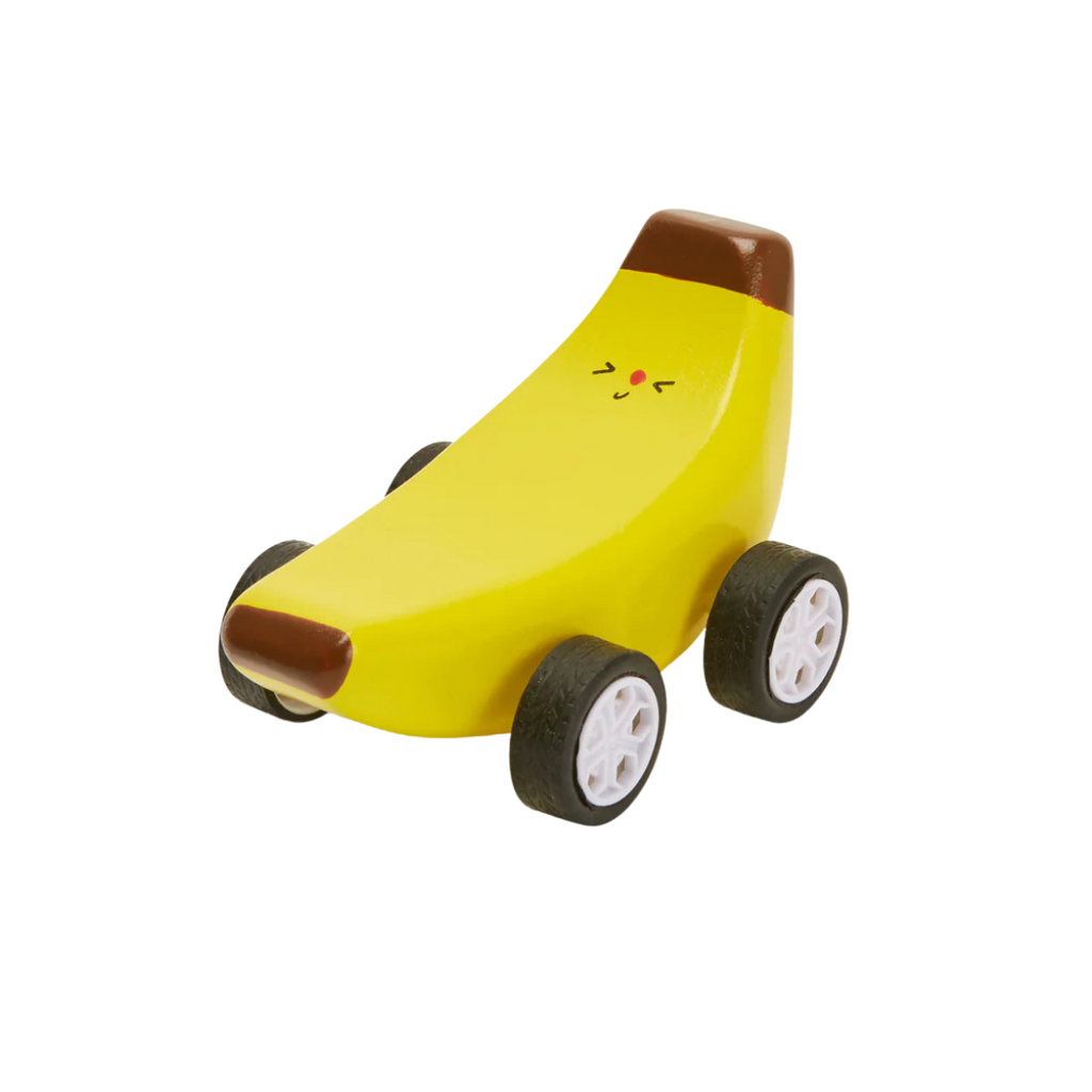 Kikkerland Fruit-Fun Banana Pullback Car