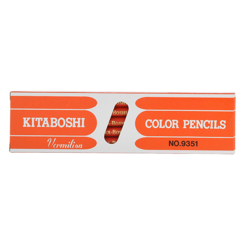 Kitaboshi 12 Piece Vermilion Correction Pencil Set