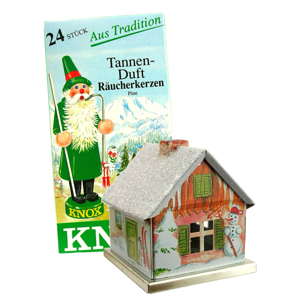 Knox Metal Winter Incense House Set