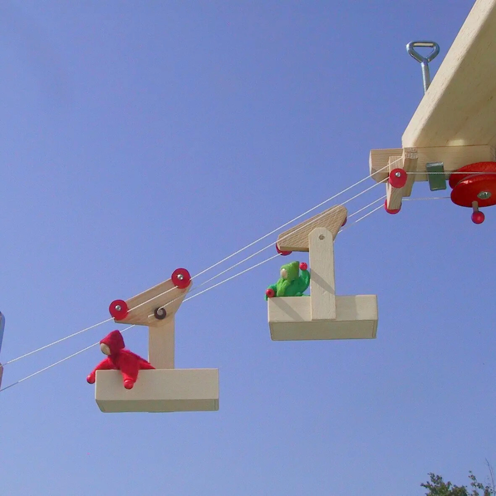 Kraul Mini Wooden Cable Car Set