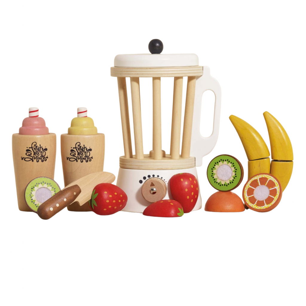 Le Van Toys Wooden Fruit Smoothie Blender Set