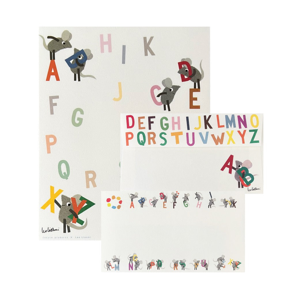 Leo Lionni Stationery Set · Frederick Alphabet Party