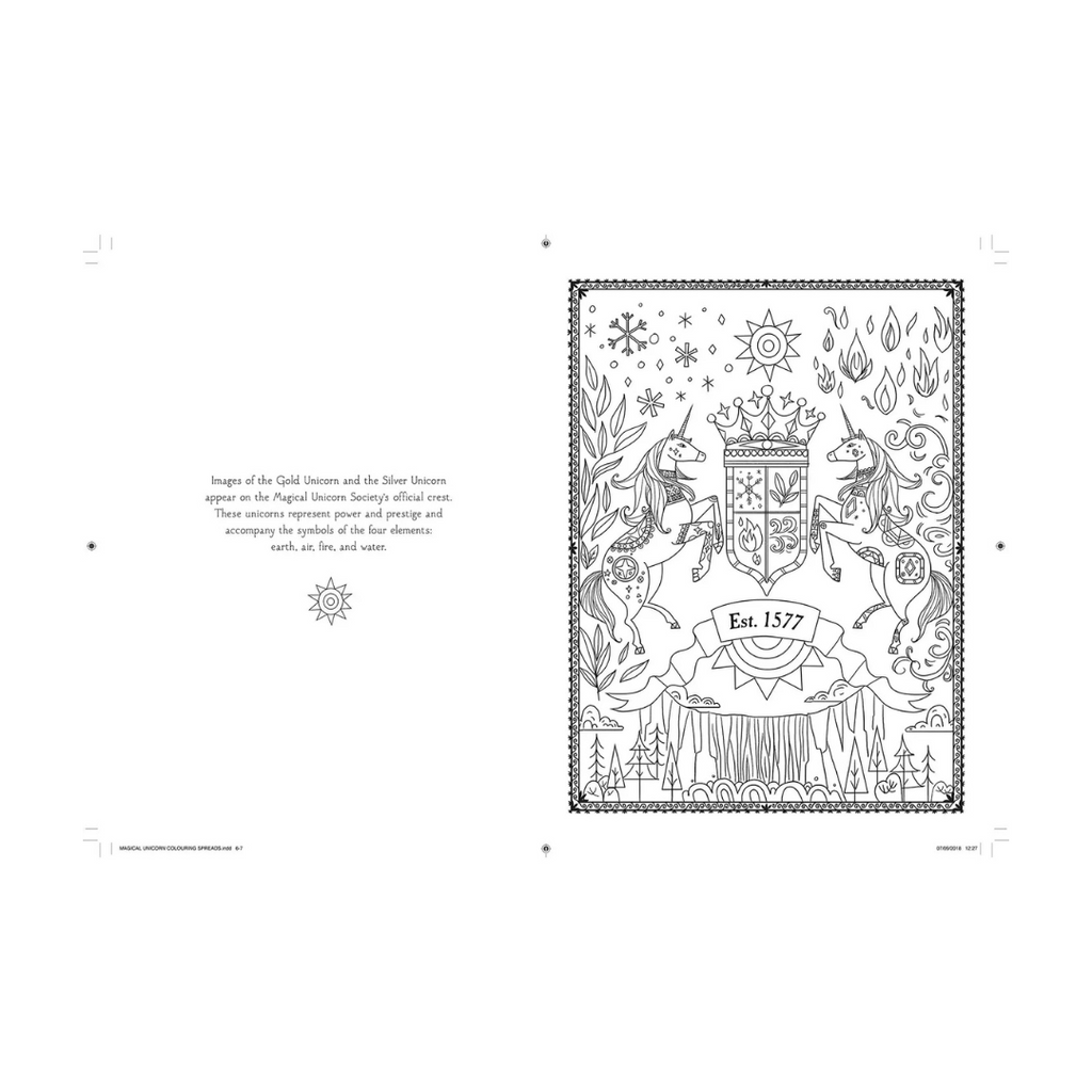 Magical Unicorn Society Official Coloring Book