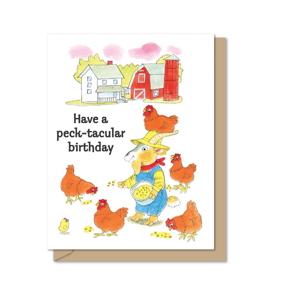 Maginating Richard Scarry Peck-tacular Greeting Card