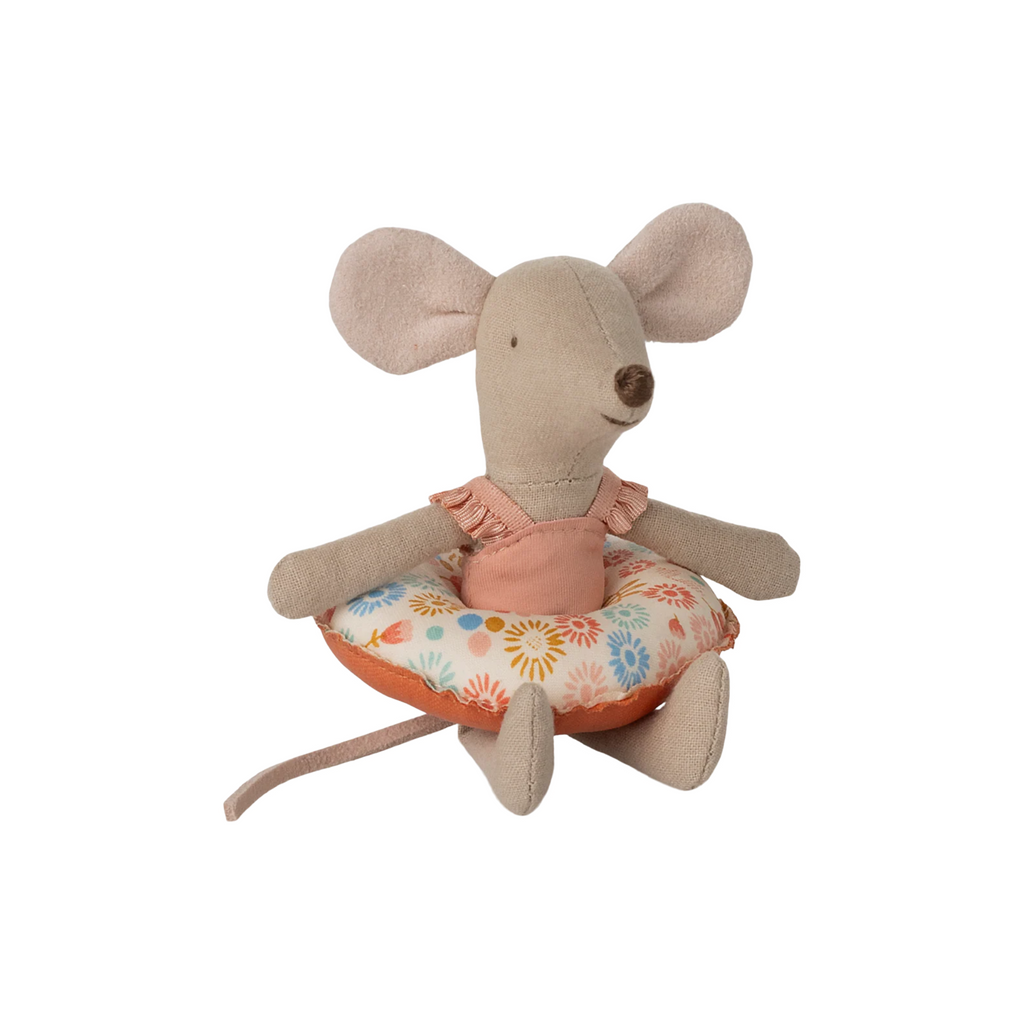 Maileg Little Sister Beach Mouse with Float