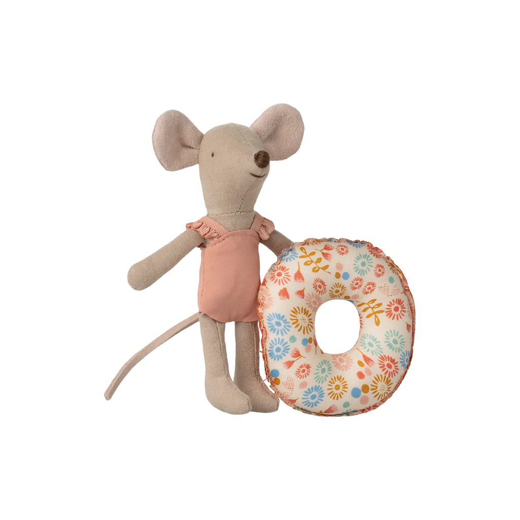 Maileg Little Sister Beach Mouse with Float