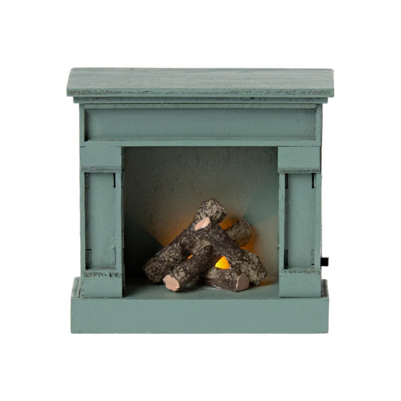 Maileg Mini Blue Fireplace