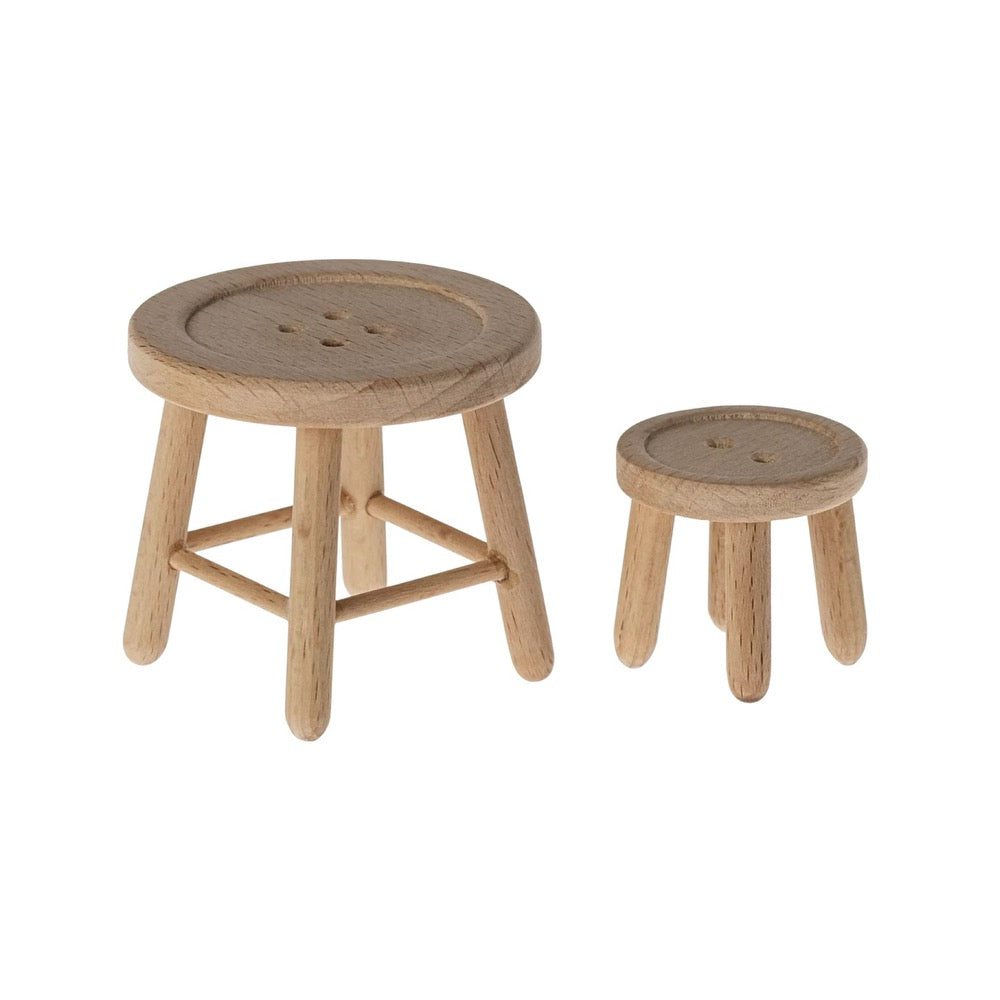 Maileg Mouse Table and Stool Set